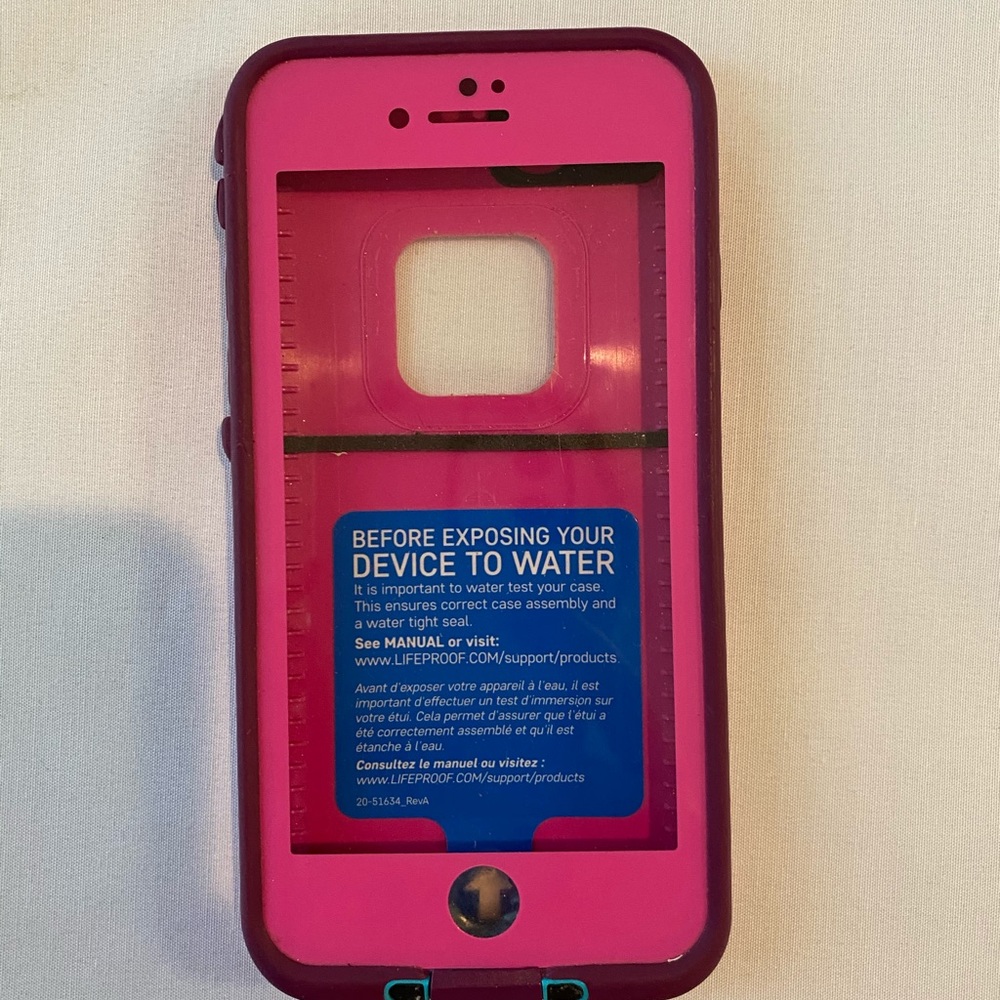 Pink Iphone 7 LifeProof Case